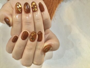 フリースタイル(Free Style)/☆クリアブラウンの埋めハート☆