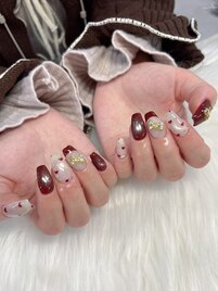 ハートフレンチネイル