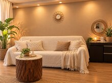 ビューティアンドリラクゼーション シーショア (Beauty&Relaxation SEA SHORE)の雰囲気(アジアン風な空間のサロン内(´∀`)時間を忘れてリラックス♪)