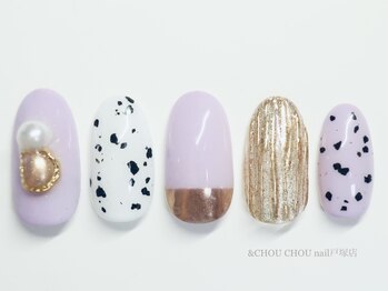 アンドシュシュネイル(&CHOU CHOU nail)/定額￥７９８０