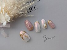 ワイネイル(Y.nail)/バレンタインリボンデザイン