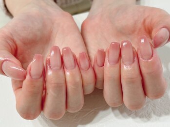 ラクレ 博多店(Lacl'e)の写真/フォルムにこだわった施術だからこそ、シンプルネイルの美しさが際立つ☆パラジェル使用で自爪にも優しい◎