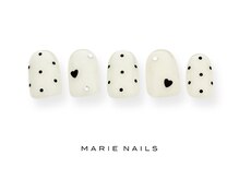 マリー ネイルズ いわきラトブ店(MARIE NAILS)/ハート 新規6600円税込 0328b