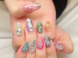 天然石風ネイル