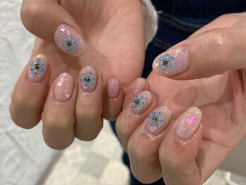 シェリーラメール 渋谷(cherielamer)/ビーズフラワーネイル