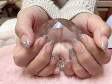 チェリーブロッサム(A CHERRY BLOSSOM)/ラメグラ冬ネイル