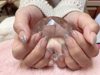 チェリーブロッサム(A CHERRY BLOSSOM)/ラメグラ冬ネイル