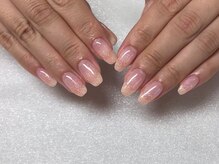 アルティノ ネイル ガーデン(altino nail garden)/ラメグラデーション/ワンホン