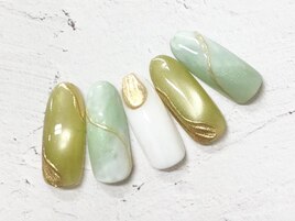 秋ミラーネイル