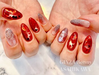 銀座ボニー 旭川店/バレンタインネイル