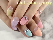 キャットリー(catrry)/春色ドットネイル