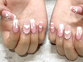 pink×white