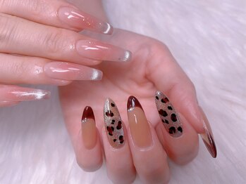 スノーネイルサロン 新宿店(Snow nail salon)/レオパードマグフレチーク
