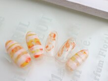 ネイルサロン あかねいろ/夏色 ボーダー マリン 