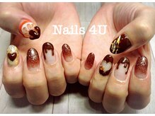 ネイルズフォーユー(Nails 4 U)/チョコネイル