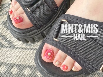 ミントアンドミスネイル(Mnt&Mis NAIL)/【フット持込デザイン】¥9800～