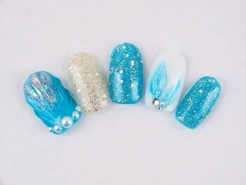 まつげアンドネイル ディアマンローズ(DIAMANT ROSE)/マーメイドネイル