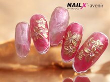 ネイリックス アヴェニール(NAILX avenir)/ゴールドミラーフラワー