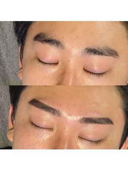 トップルック 横浜店(TOP LOOK)/メンズ眉毛ビフォーアフター