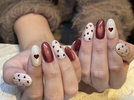 １月　ハートネイル