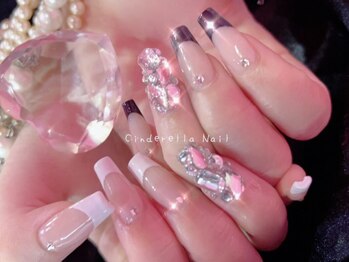 【スカルプ長さ出しネイル】