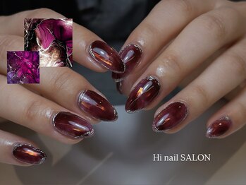 ハイネイル 池袋(Hi nail)の写真/【受賞歴多数】シンプルだからこそ差がワンカラーも見惚れる美フォルム形成でワンランク上の仕上がりに＊