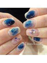 ツメカザリ 西金沢店(TsumekazaRi)/＊塗りかけ垂らし込みアート＊