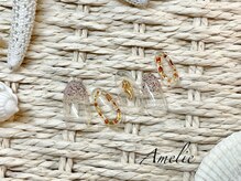 アメリ(Amelie)/クリア/グラデ/ぷっくり/シェル