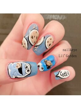 リルガーデン 新宿南口(Lil' Garden)/ボアアート★クッキーモンスター