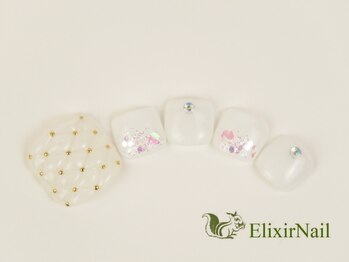 エリクサーネイル 心斎橋(Elixir Nail)/フット　やり放題／クーポン使用
