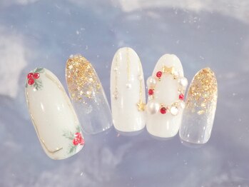 フェリーチェ(nail salon&school felice)/クリスマス定額デザイン¥9790