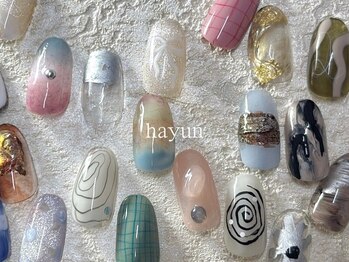 ハユン(hayun)の写真/季節やシーンに合わせたデザインもお任せ下さい♪理想通りの指先に★モチの良さ＆丁寧な施術に自信あり◎