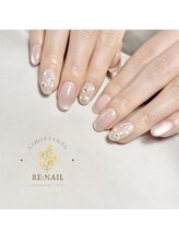 リネイル(RE:NAIL)/マグネットとホロフラワー♪