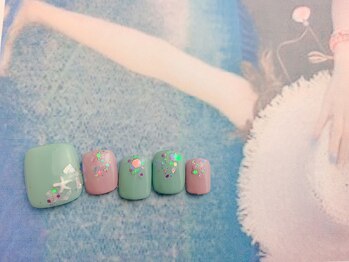 ネイルサロン&スクール ジーナ(GINA)/くすみ系夏ネイル