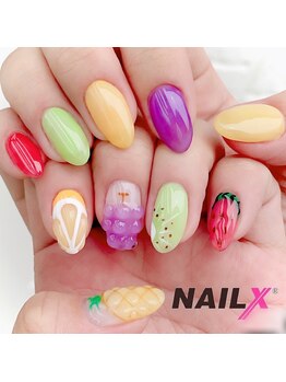 ネイリックス 栄ガスビル(NAILX)/ぷっくりカラフルフルーツネイル