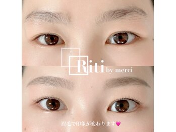 リティ バイ メルシー(Riti by merci)/まつ毛パーマ×眉毛Wax♪