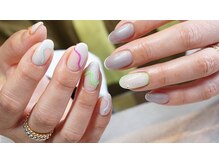 ミニュイ(nail minuit)/ワンカラー＋アート