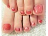 《FOOT》足元もおしゃれに★フットワンカラー♪フットバス付¥9000