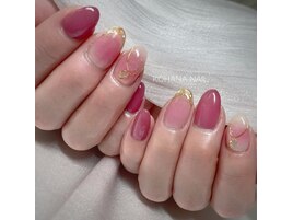 春のニュアンス×血色ピンク