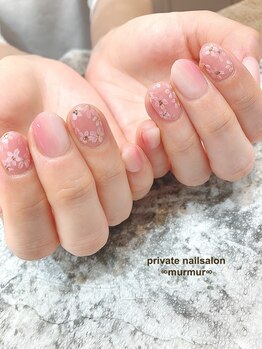 プライベート ネイルサロン マーマ(murmur)/手描きフラワー