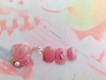 ネイルサロン&スクール ジーナ(GINA)/ピンクシェルネイル