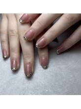 コエル(COEL)/ガラスフレンチネイル