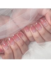 ビューティーエース リネイル(BeautyA×Re:NaiL)/グラデーション×ラメがけ