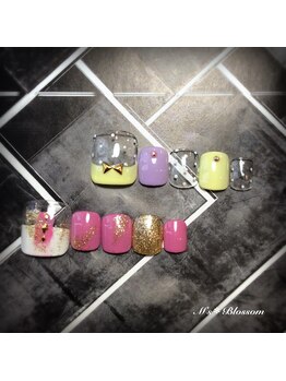 ネイルサロンアンドスクールエムズブロッサム(Nailsalon & school M's Blossom)/７月定額制ＦＯＯＴジェルコース