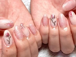 お花ネイル