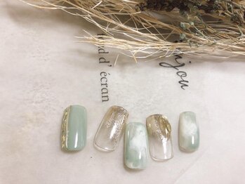 キキネイル たまプラーザ店(kikinail)/3月定額B マーブルネイル