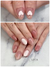 ネイルアトリエルカ(nail atelier LUCA)/M-157　大人可愛いハートネイル