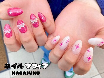 ネイルマフィア 原宿(NAIL MAFIA)/Y2K/リボンネイル/韓国ネイル
