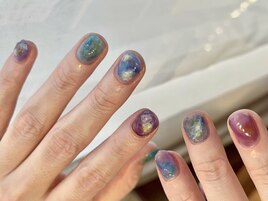 紫陽花ネイル