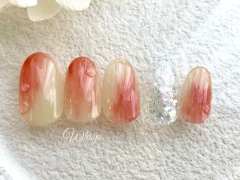 ウィスプ(WHISP)/桃ネイル/パラジェル